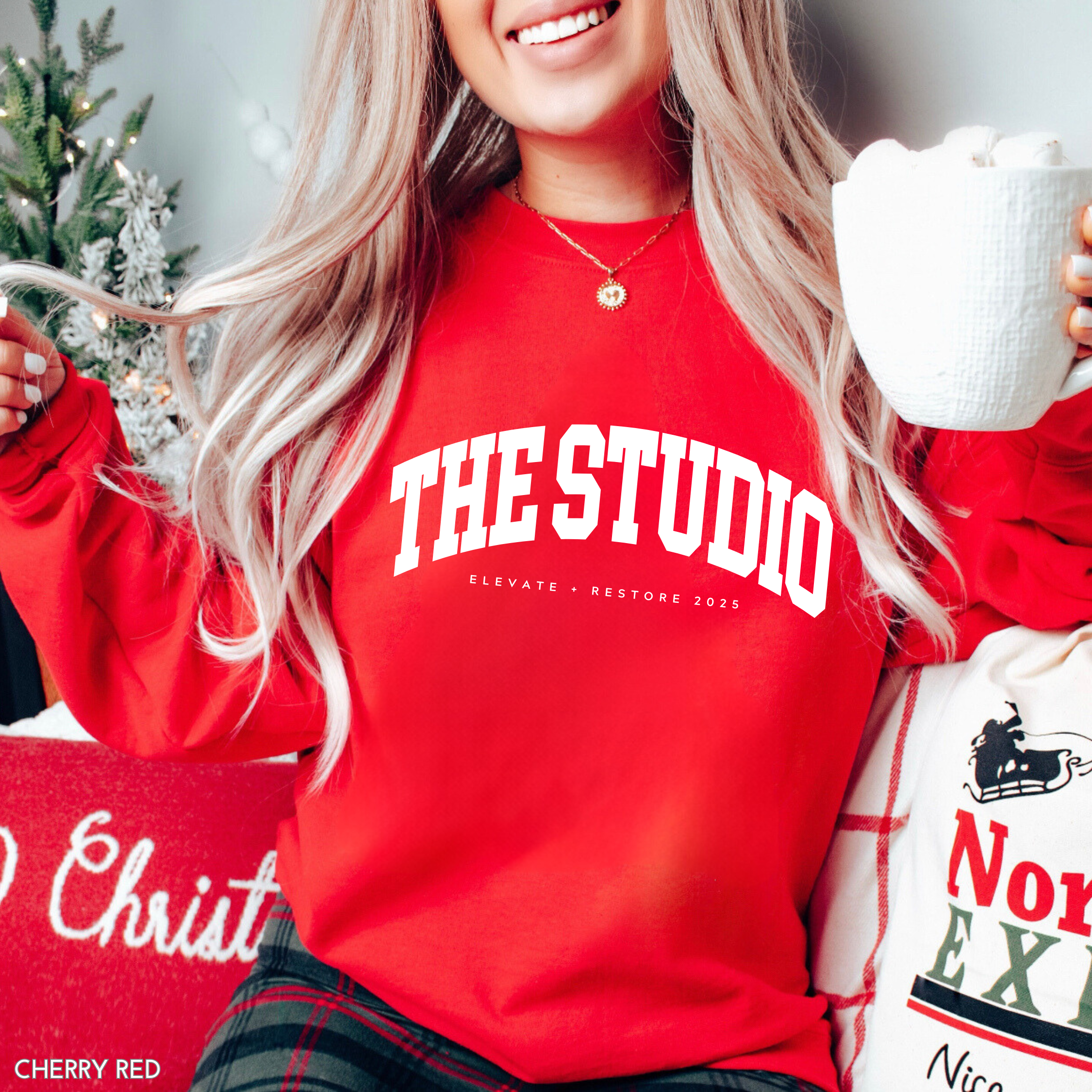 Faith & Life Christian Brands - Wholesale Graphic Sweatshirt - Women's - Custom Pilates Studio Personalized Crewneck Sweatshirt17