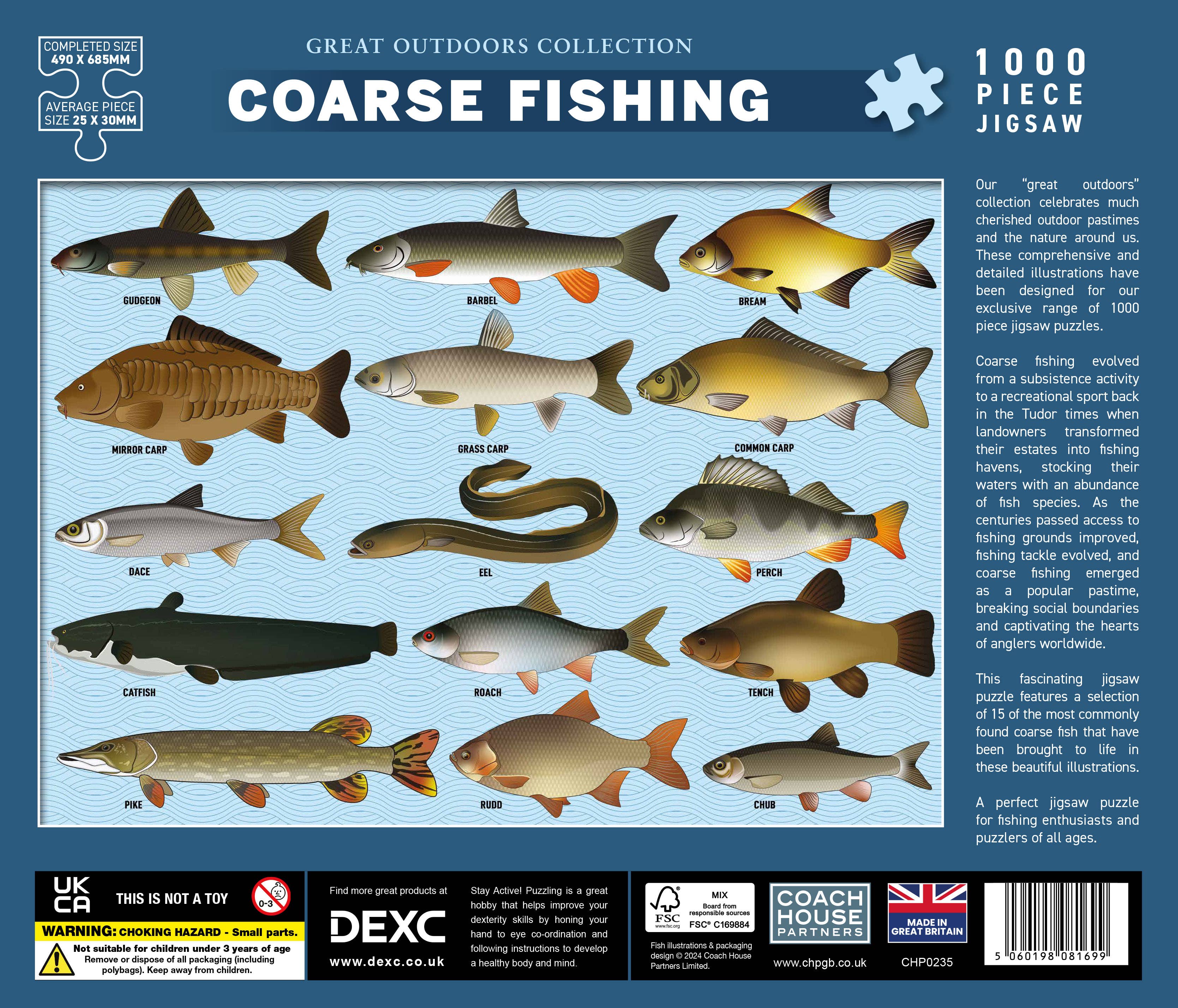 Coach House Partners - Wholesale Puzzel - Volwassene - Coarse Fishing legpuzzel van 1000 stukjes1