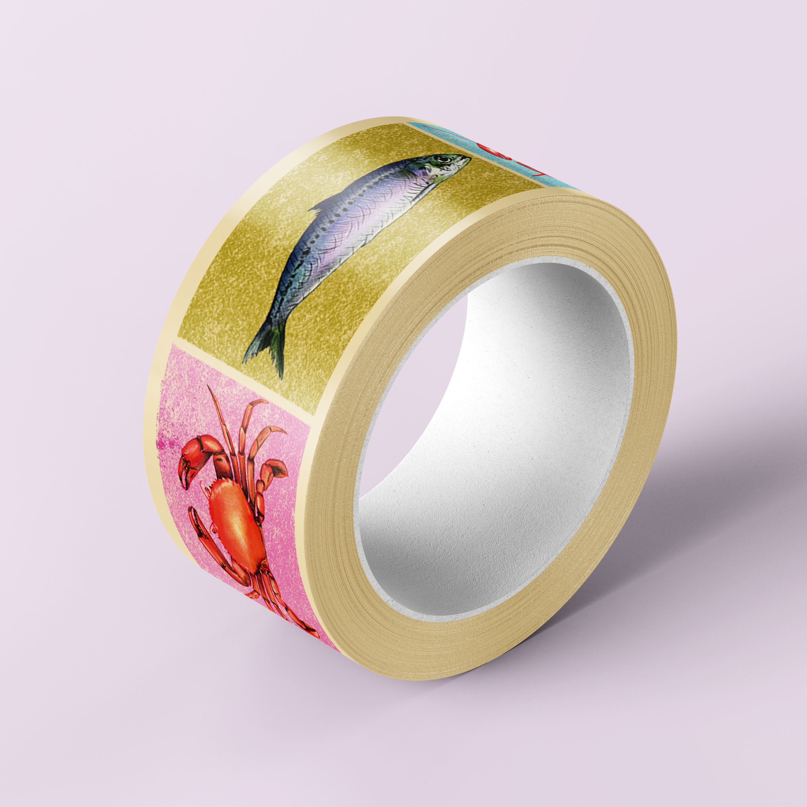 Fawn & Thistle Ltd (US Duties Paid) - Wholesale Washi Tape - Frutti di Mare Washi Tape | Sardines | Lobsters | Stationery3