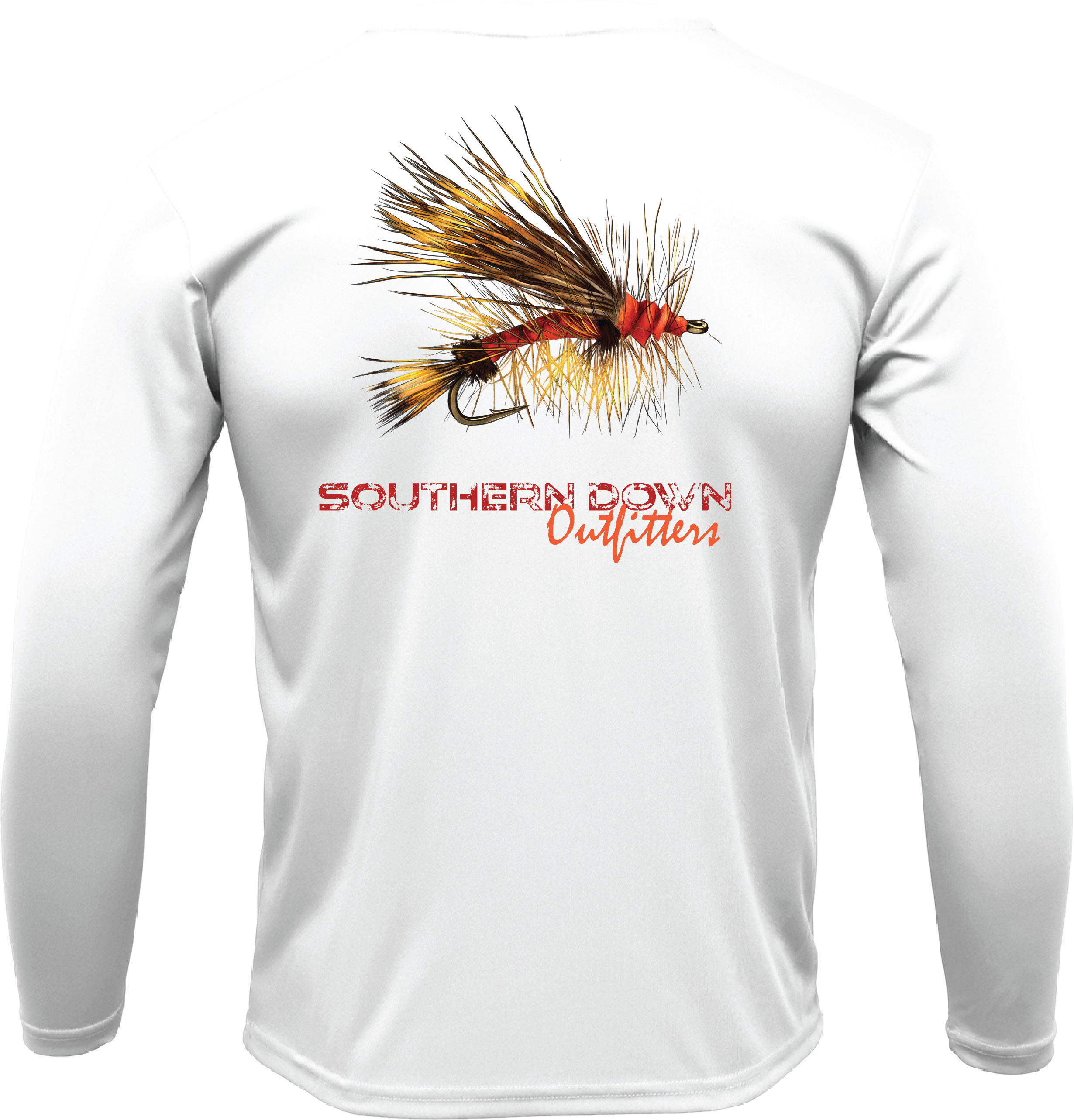Southern Down Outfitters - Wholesale Screen Printed T-Shirt - Men's - Fly UPF Fishing Shirt1