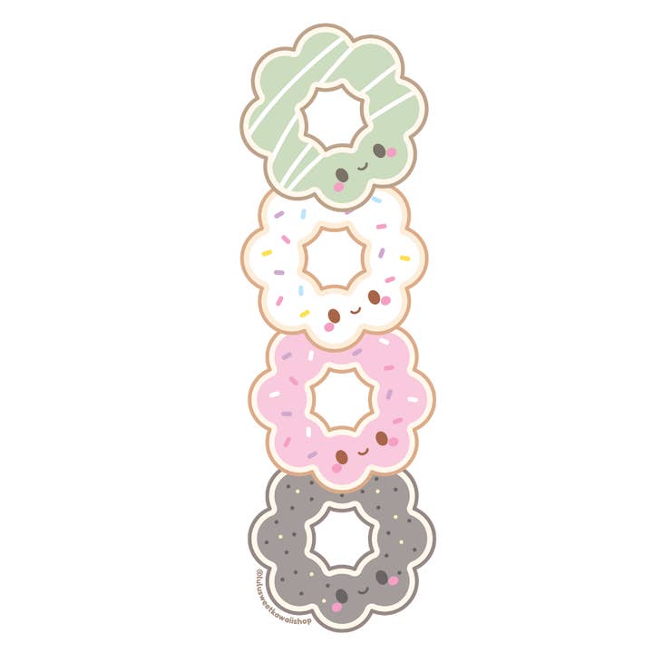Paper and Sprinkles - Wholesale Bookmark - Mochi Donut Bookmark 1