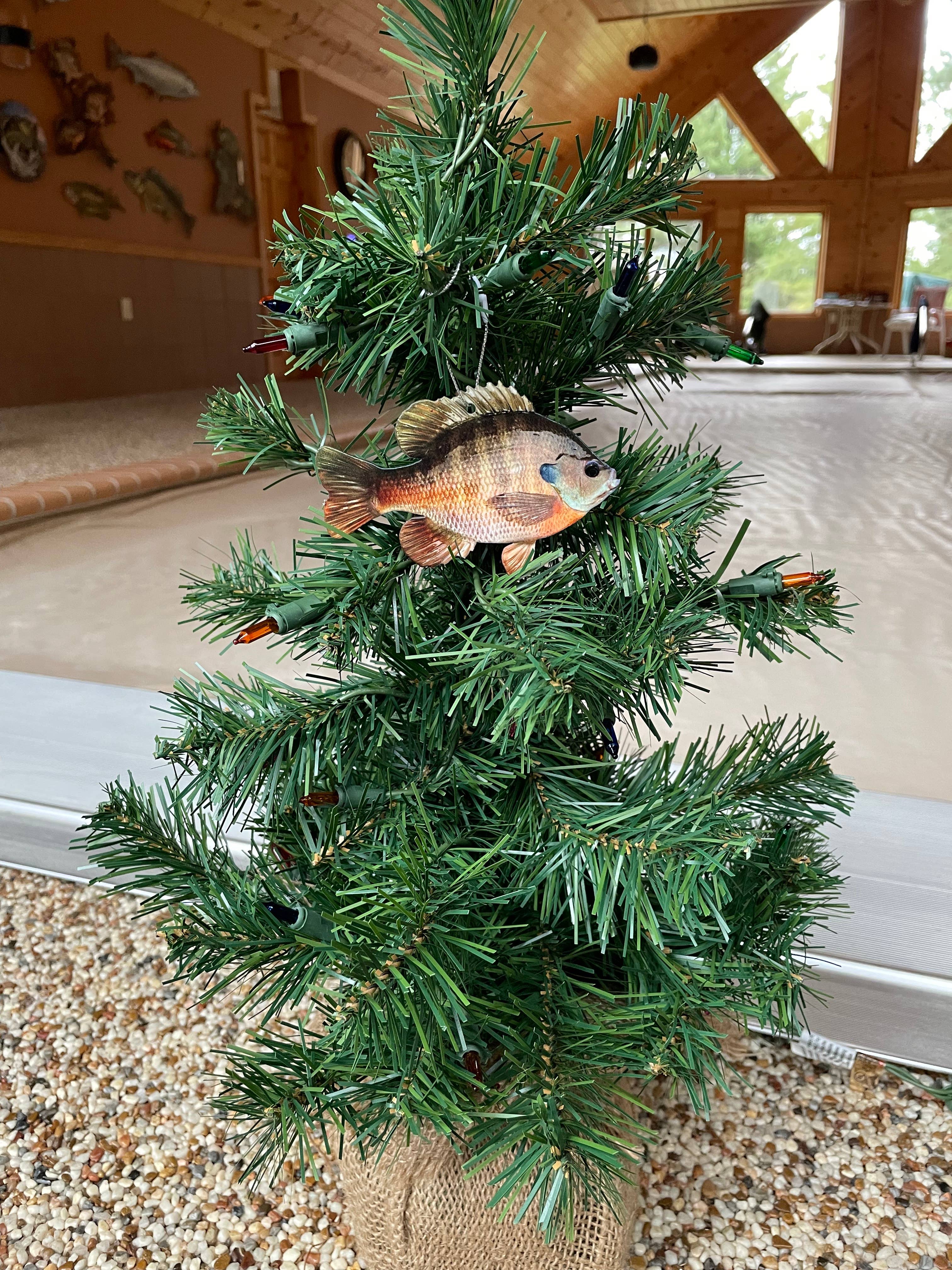 Reelistic Replicas - Wholesale Ornament - Bluegill Fish Ornament, Christmas Bluegill Fish Ornaments2