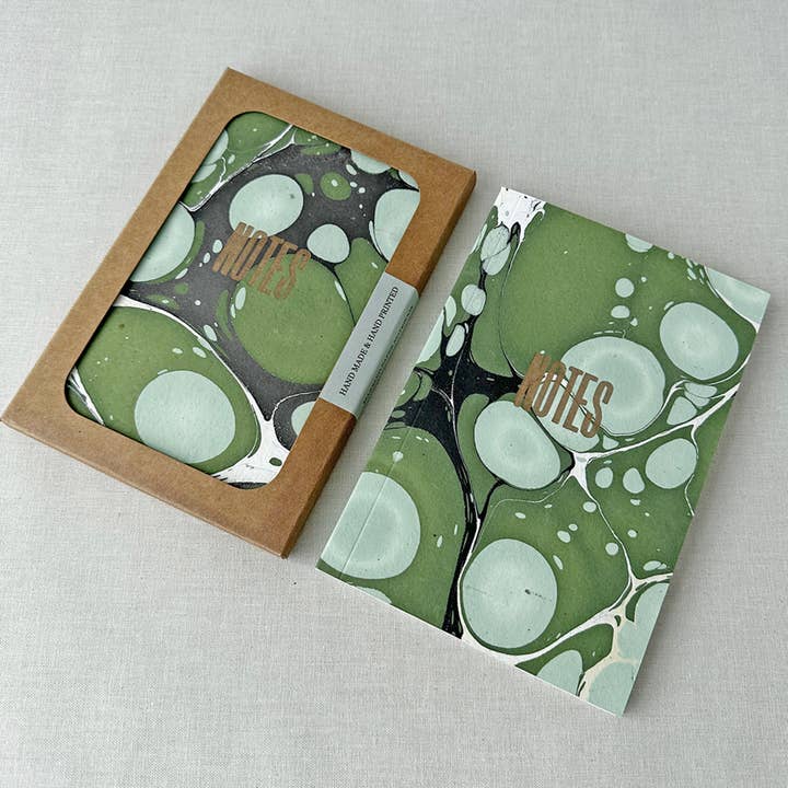 Sukie – wholesale Anteckningsbok – Marmorerad Anteckningsbok Grön6