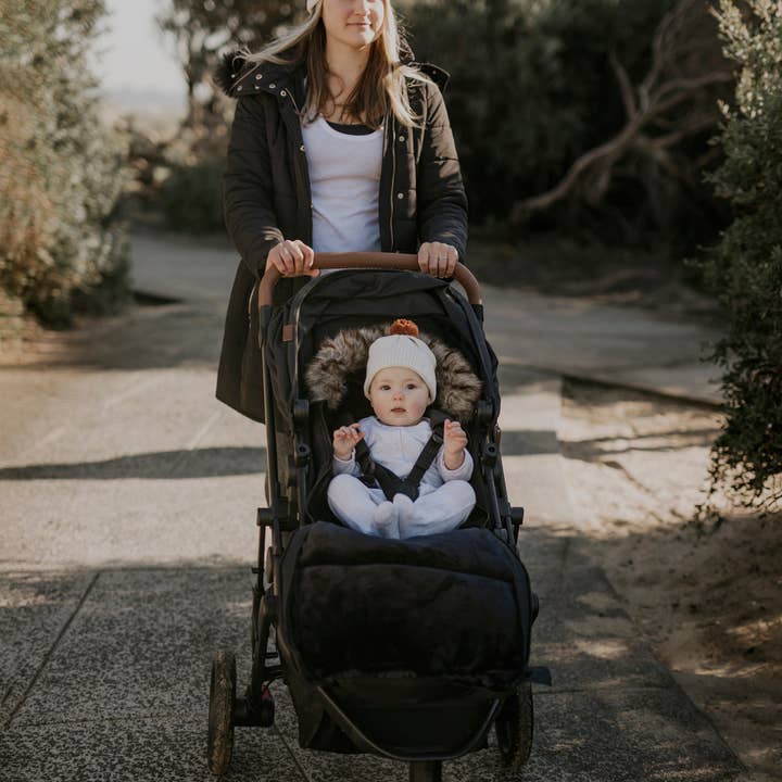 baby luno - Wholesale Pram cover/accessory - baby luno Nordic Footmuff Pram Liner - Classic Black10