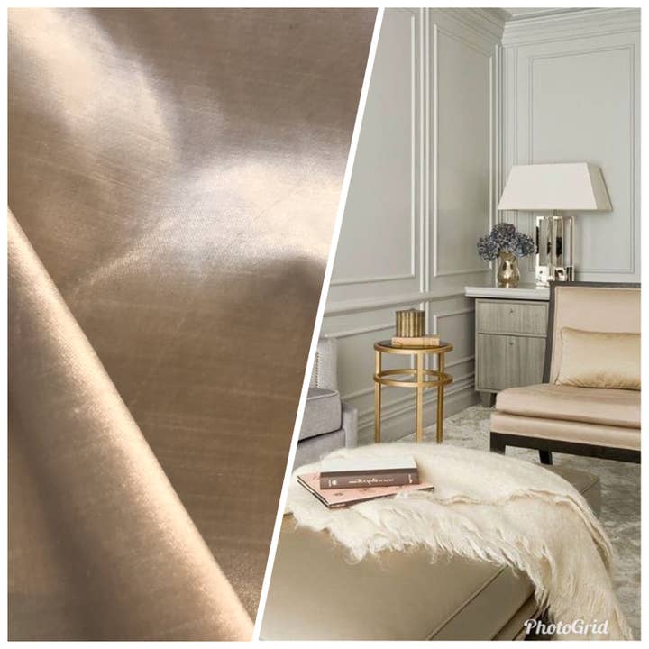 Fancy Styles Fabric - Wholesale Fabric - NEW Baron Harvey Designer Made In Belgium Upholstery Velvet Fabric- Beige