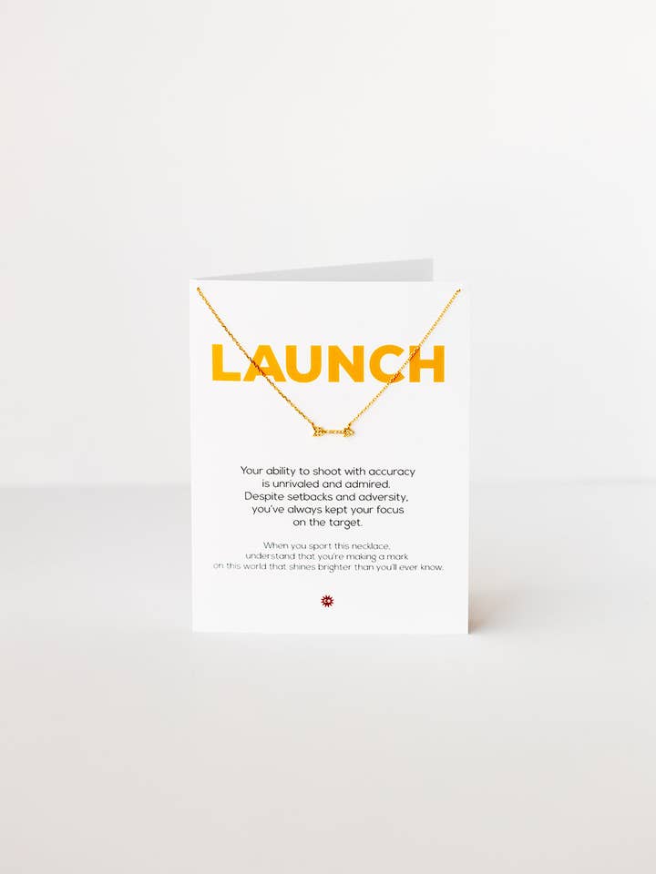 LAUNCH | Gold necklace with CZ arrow pendant for wholesale by CHEEKYBOOM