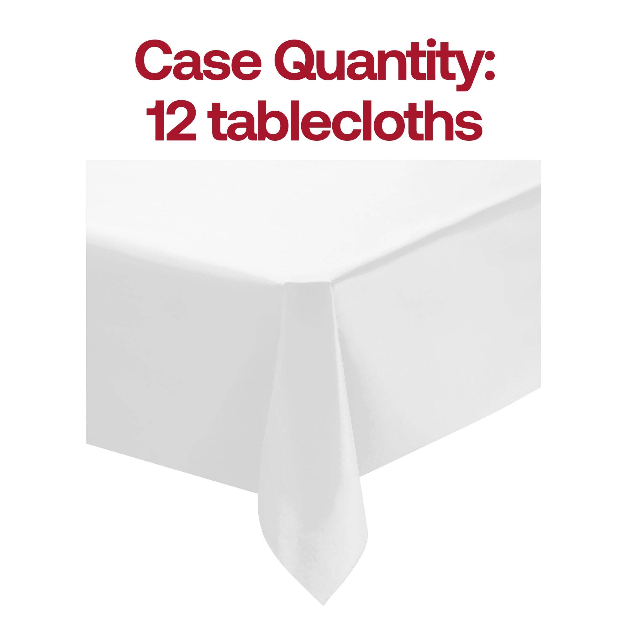 Smarty had a Party - Wholesale Tablecloth - 50" x 108" White Rectangular Linen-Like Tablecloth - 1 pc2