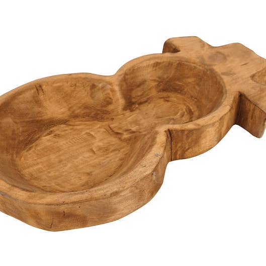 My Amigos Imports - Wholesale Candle Holder - Snowman-Farmhouse-Candle Ready Dough Bowl-6x12 inches-Small12