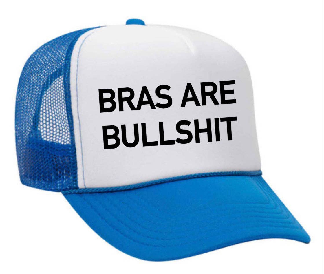 Inappropriate Trucker Hats - Wholesale Trucker Hat - Women's - Bras Are Bullshit Trucker Hat21