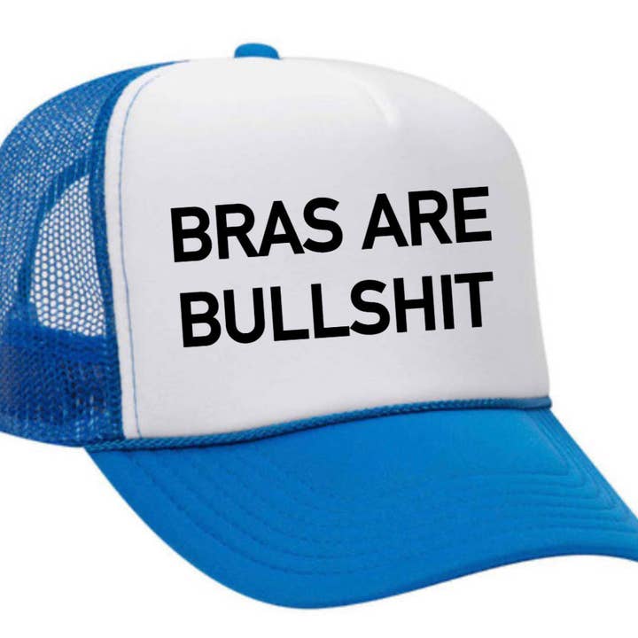 Inappropriate Trucker Hats - Wholesale Trucker Hat - Women's - Bras Are Bullshit Trucker Hat21