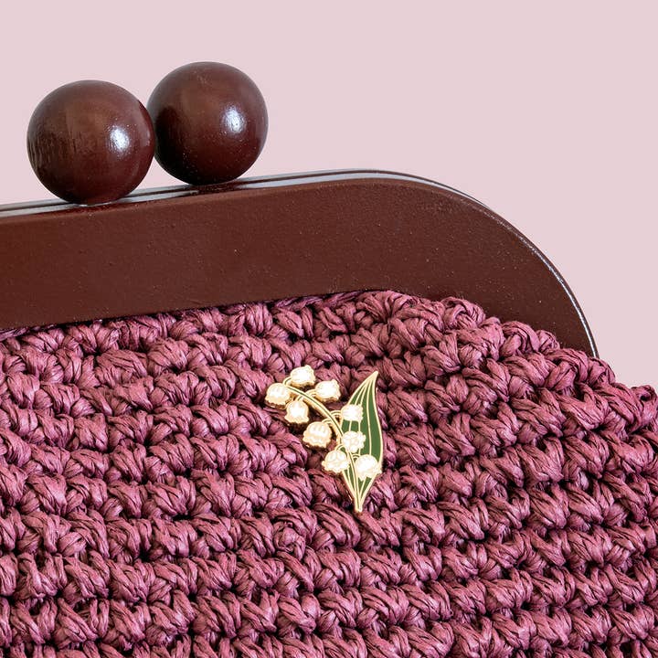 Plant Scouts – wholesale Nål och knapp för kavajslag – Lily of the Valley Flower Emaljnål | Maj FödelseMånadsblomma2