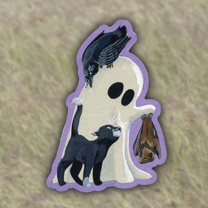 Spooky Friends Sticker for wholesale by Raylee Schobel