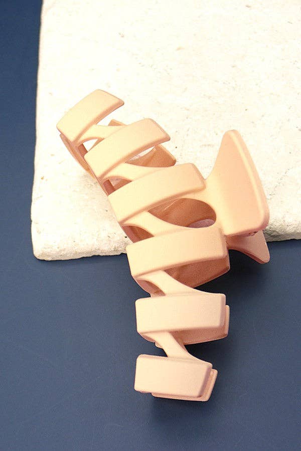 JOSSLYN by wall to wall - Wholesale Hair Clip - Women's - MATTE JUMBO WAIVY NON SLIP HAIR CLAW CLIP | 40H3894