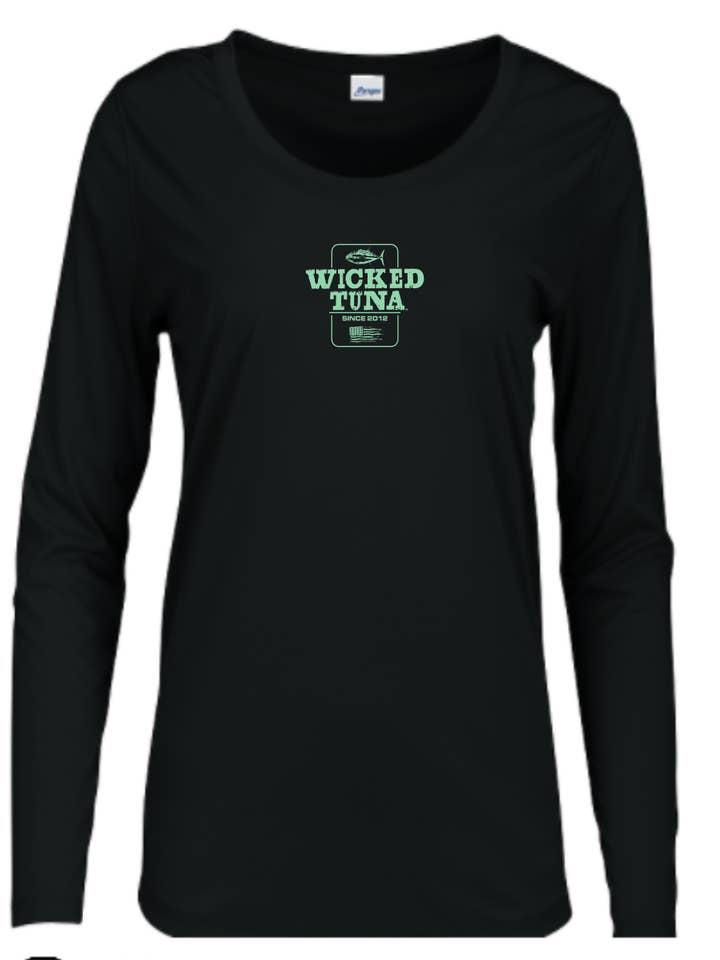 Wicked Tuna UPF LS Dam Performance Shirt - Stämpel Logo för wholesale av Wicked Tuna