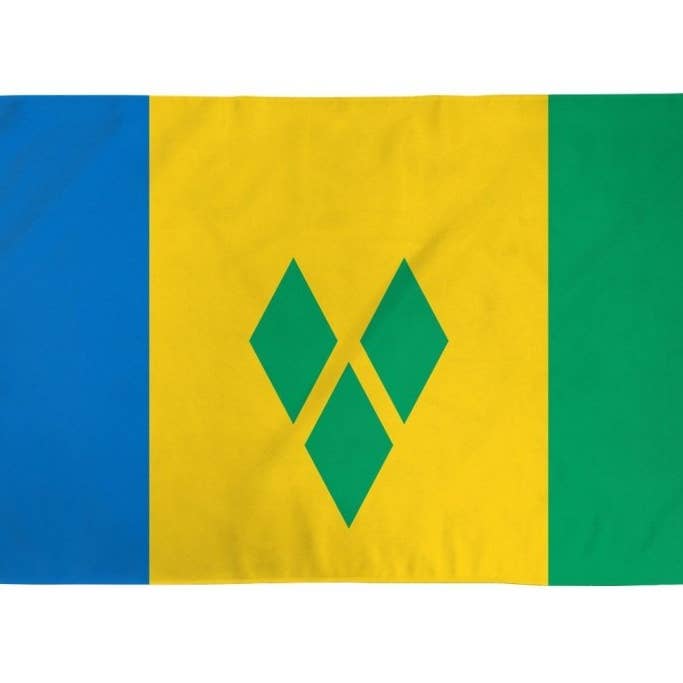 St. Vincent Flag 2x3ft Poly for engroshandel hos Flags Importer