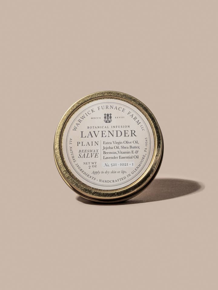 Lavender Beeswax Salve for wholesale by Warwick Furnace Farm LLC