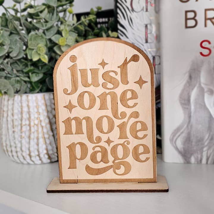 Cataleya Designs Studio LLC - Wholesale Book Stand - Book Lover Wooden Bookshelf Sign Handmade