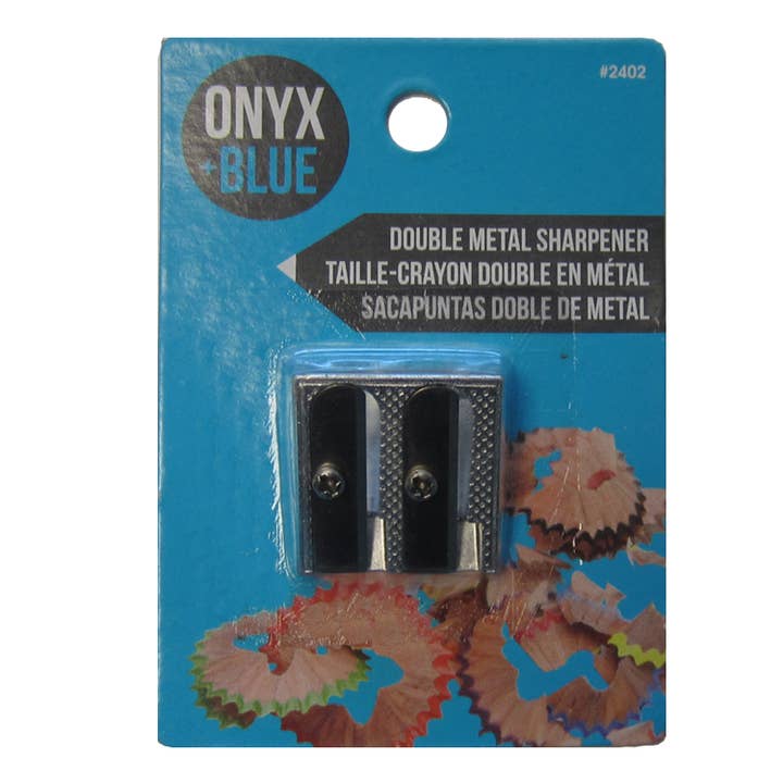 Taille-crayon 2 trous, métal pour la vente par Onyx and Green