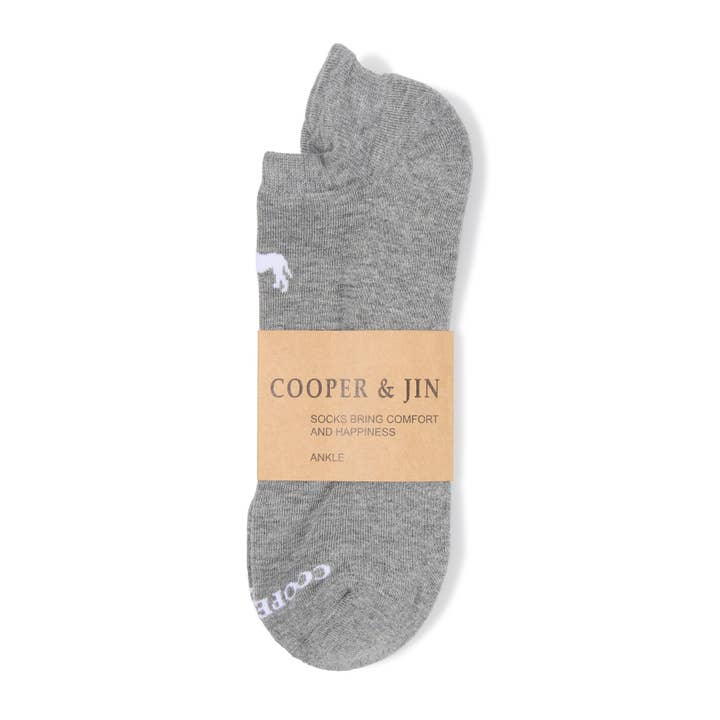 Original Cushioned Ankle Socks | Unisex | Heather Gray for wholesale by Cooper & Jin