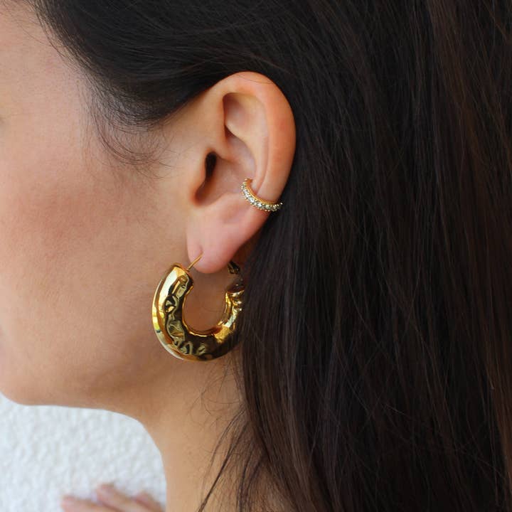 Caprice Paris - Vendita all'ingrosso Orecchini a cerchio - Creoli larghi Sassari Oro | Gioielli fatti a mano in Francia2