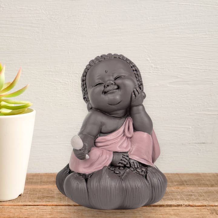 Zen'Arôme - Wholesale Decorative Figurine - Buddha Contemplation Statuette - Zen Decor and Good Luck Charm2