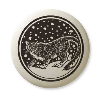Snow Leopard Porcelain Pendant Gift Box for wholesale by Touchstone Pottery