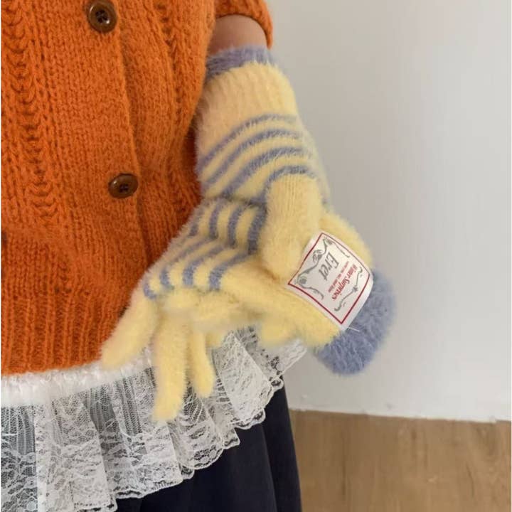 Funkyrel® Atzbranding Limited - Wholesale Gloves - Women's - Gloving - Women’s Touchscreen Stripe Gloves9