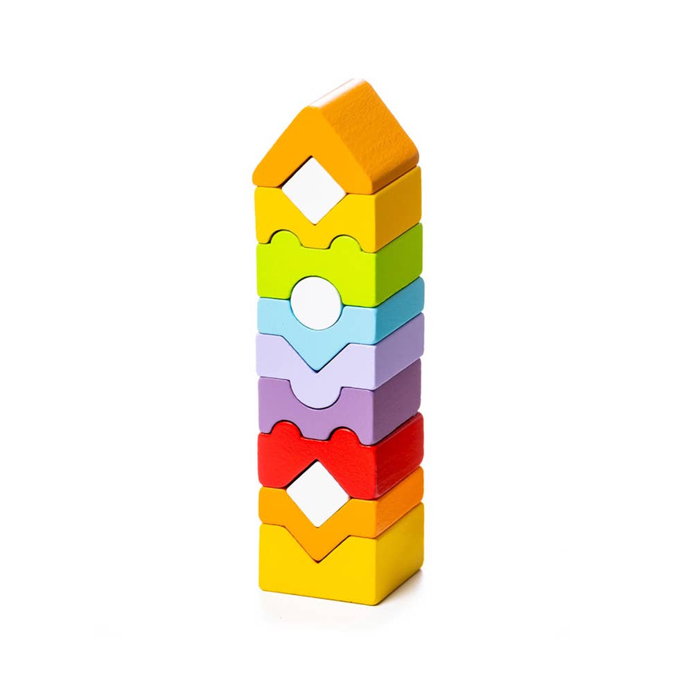 AJ Aguiar - Wholesale Building Set - Kids - Cubika Wooden Tower 12 Pcs1