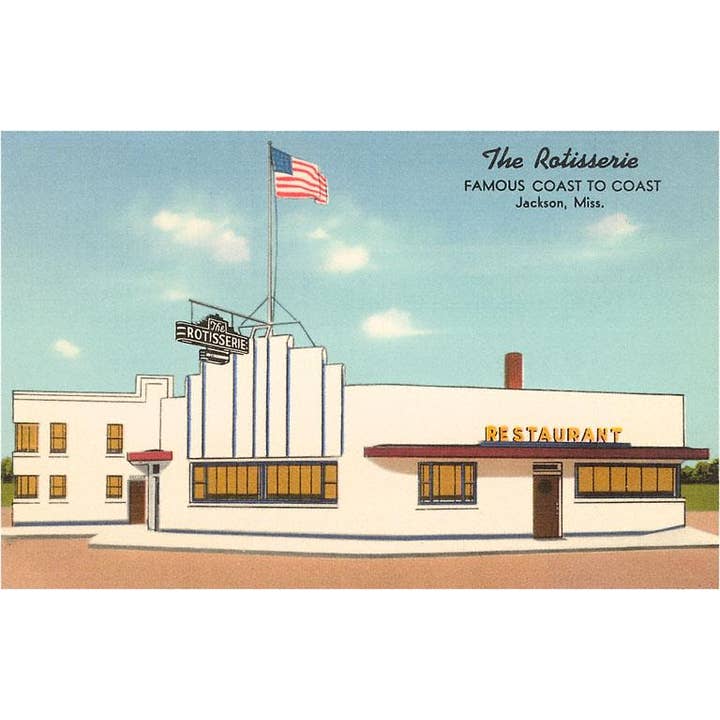 Found Image Press - Wholesale Sticker - Sticker RD-11 The Rotisserie, Mississippi, Retro