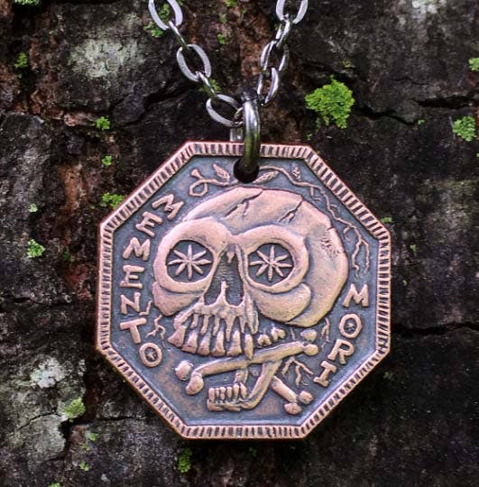 Shire Post Mint – Engroshandel Nøglering - Unisex – Memento Mori/Memento Vivere Kobber Charm2
