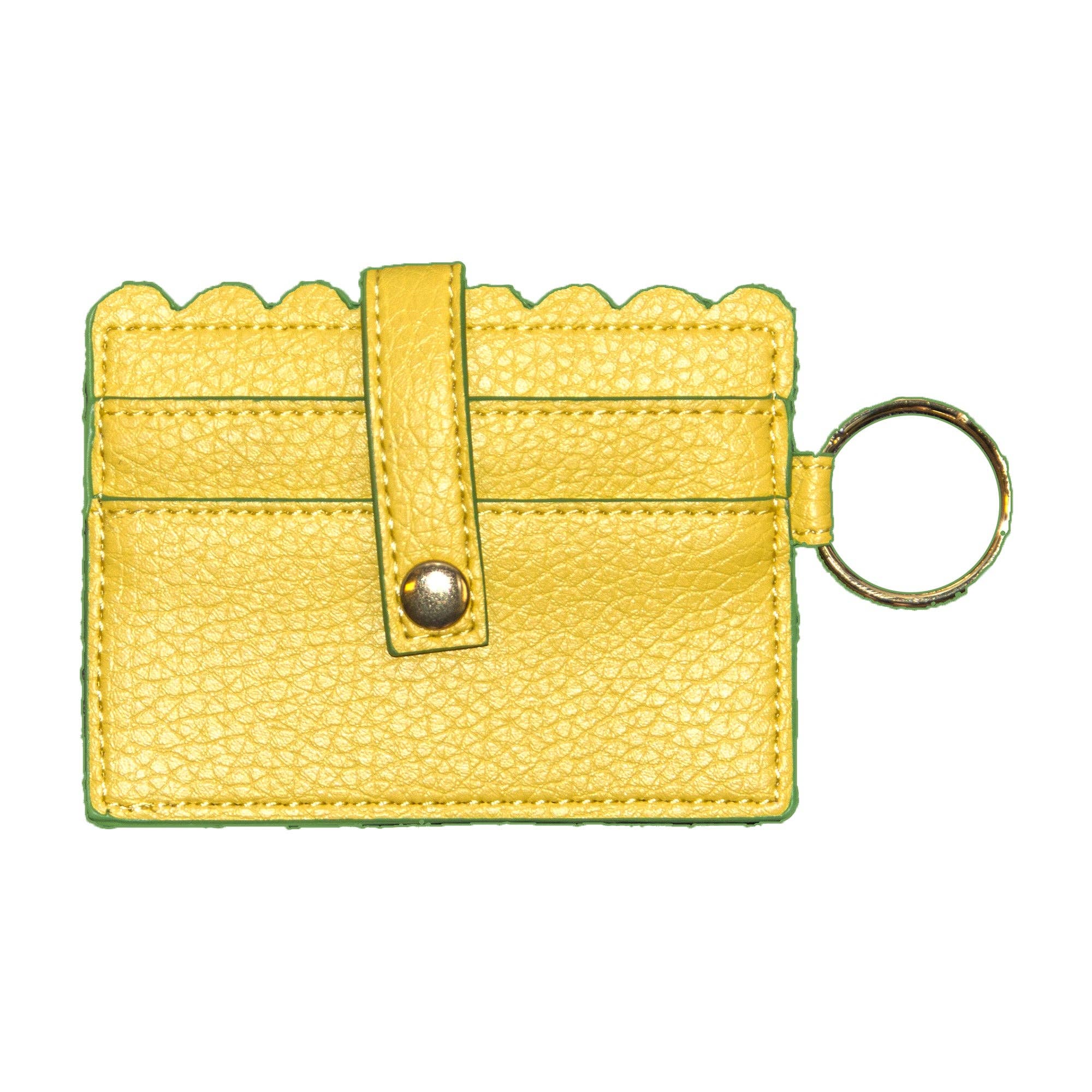 Mainstreet Collection - Wholesale Card Holder - Women's - SPRING SCALLOP CARD HOLDER PREPACK 24PC6