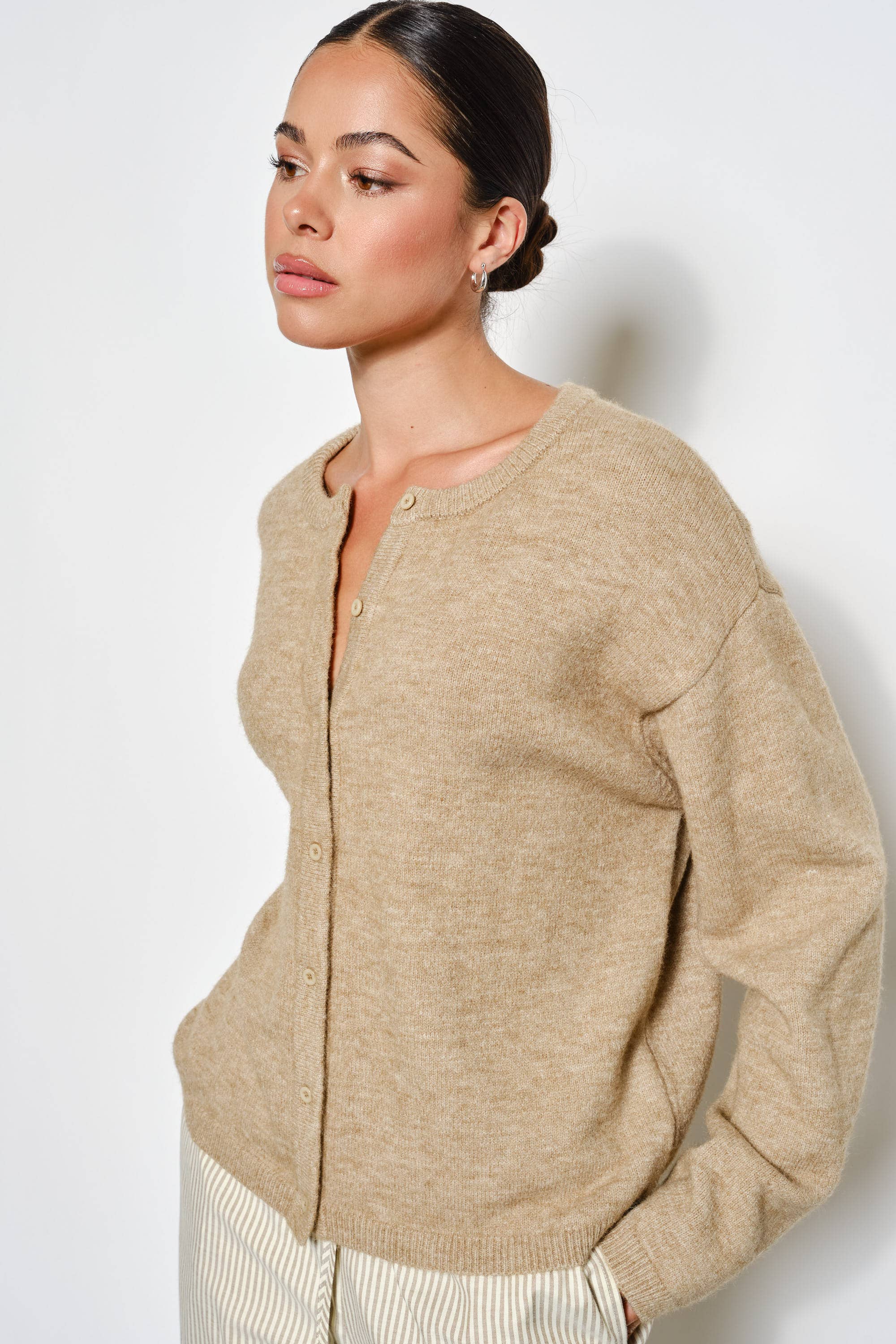 Pretty Garbage - Wholesale Cardigan - Women's - MARLEY LIGHTWEIGHT OVERSIZED CARDIGAN13