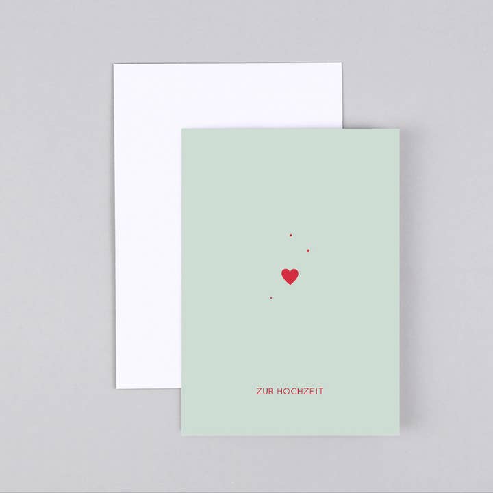 Kunst an Papier - Wholesale Wedding Card - Clara Heart wedding card