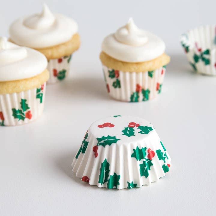 Fox Run Brands - Wholesale Cupcake/Muffin Liner - Fox Run Christmas Cupcake Liners, Mini, Set of 75, 1.75"2
