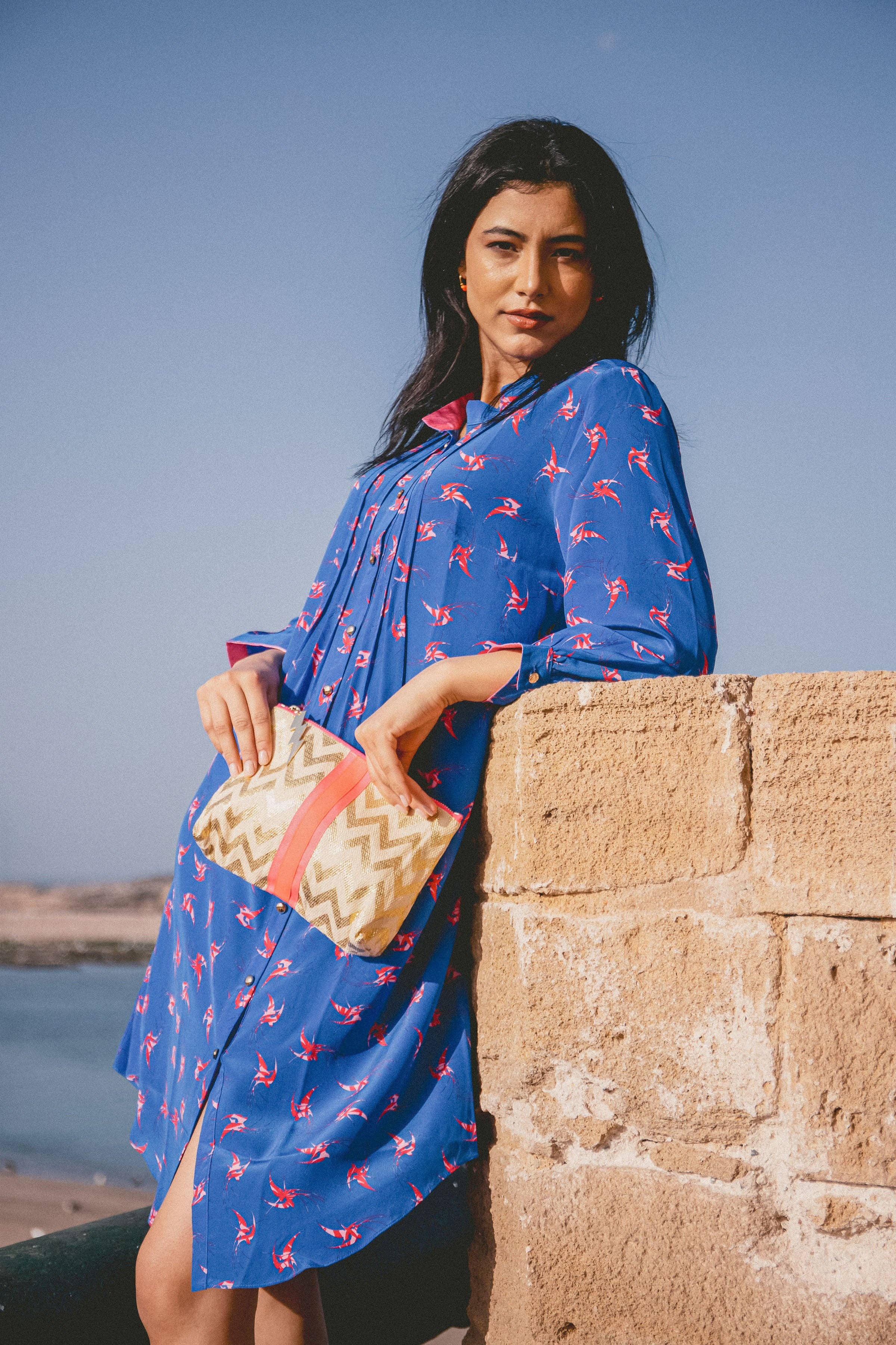 Cockatoo – Großhandel Clutch – Damen – GOLDENE ZIGZAG-CLUTCH2