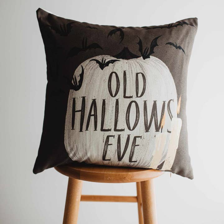 Old Hallows Eve Pumpkin Pillow Cover | Halloween decor | Farmhouse Pillows | Country Decor | Fall Throw Pillows | Cute Throw Pillows | Gift and other Purchase Wholesale fall pillows. Free Returns & Net 60 Terms on Faire trending on Faire.