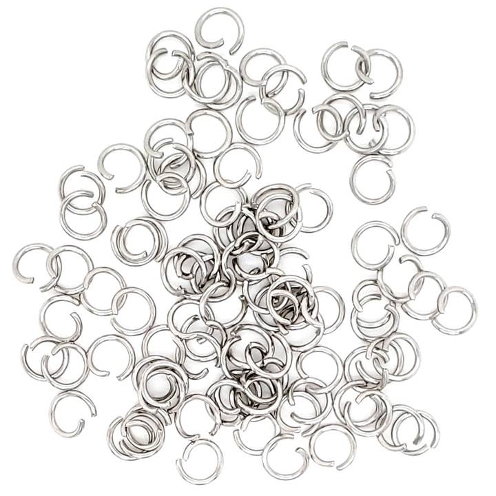 WJW - Wholesale Craft Supplies - Stainless Steel Jump Ring Connectors 100 Pack