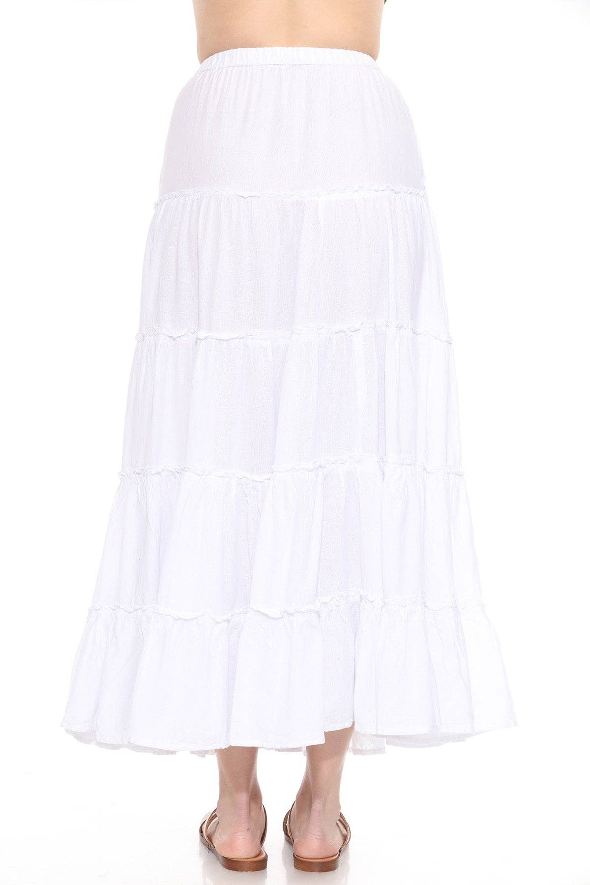 Lakhays Collection Inc. - Wholesale Skirt - Women's - Five Layer Tiered Maxi Skirt6