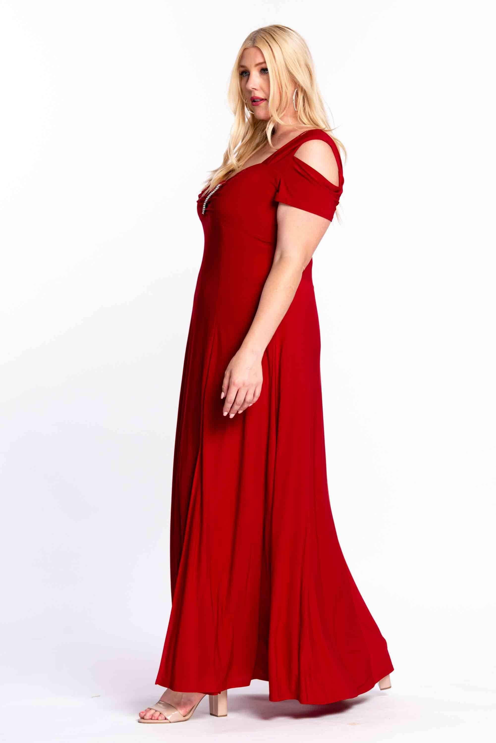Kos Couture - Wholesale Gown - Women's - R&M Richards 1367W Long Plus Size Formal Evening Dress13