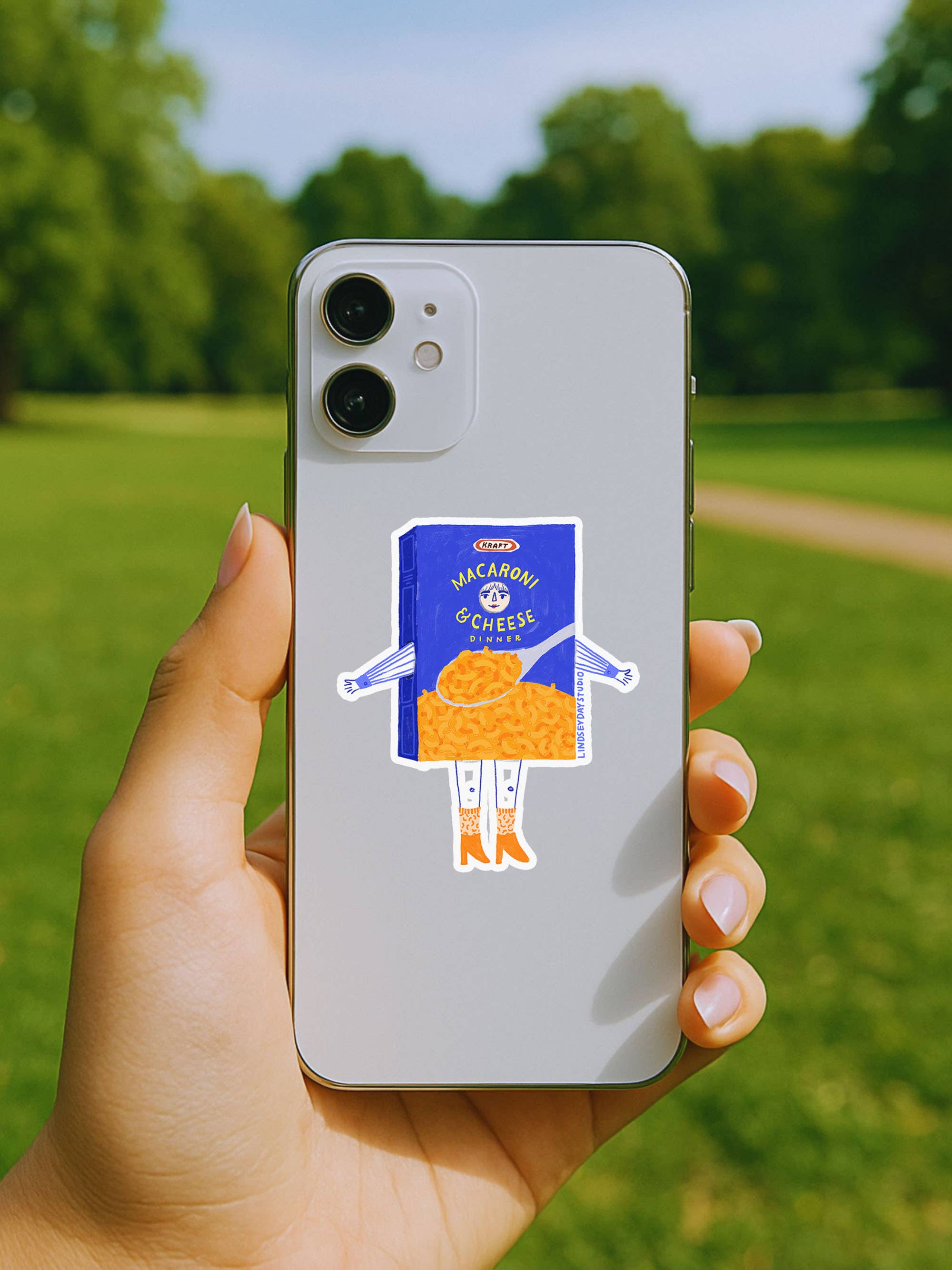 Lindsey Day Studio - Vente Autocollant - Autocollant Maggie Mac N' Cheese, Autocollant drôle, Autocollant alimentaire7