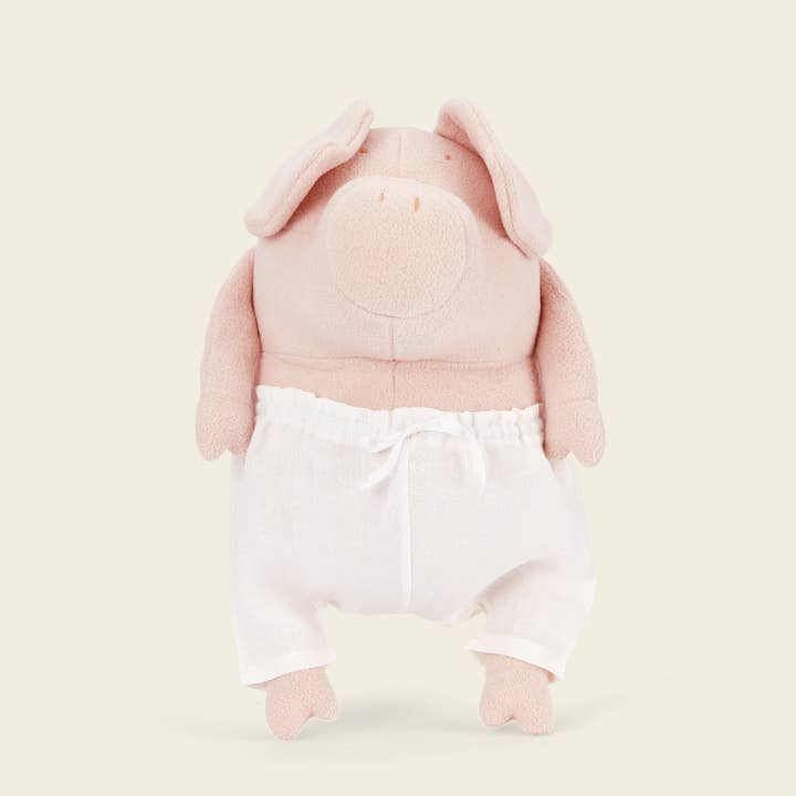 Pink beige Helmut, the stuffed animal pig - large for wholesale on Faire1