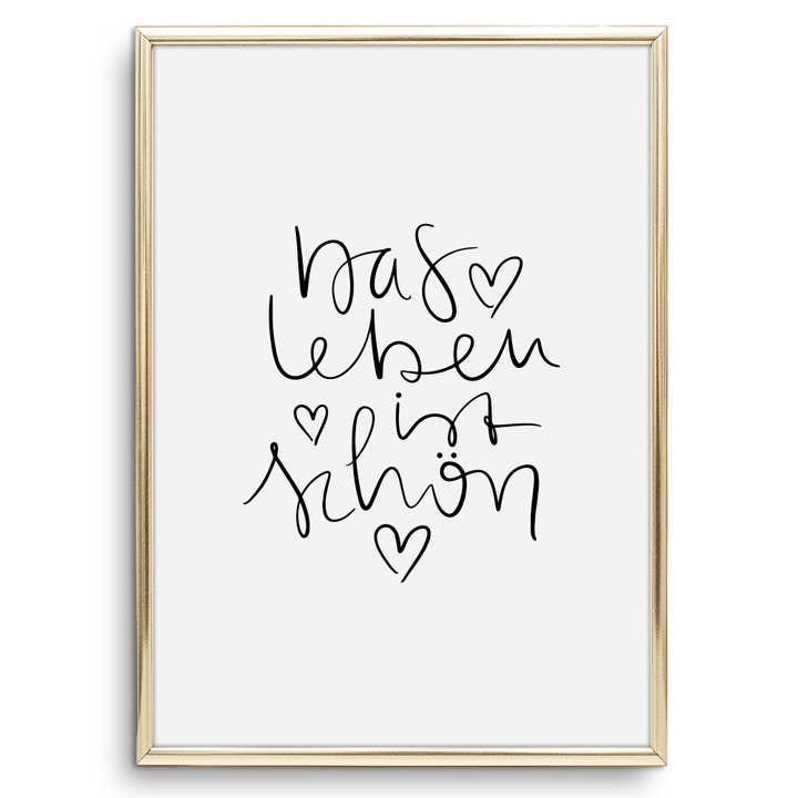 Poster 'Life is Beautiful' for wholesale by Tales by Jen