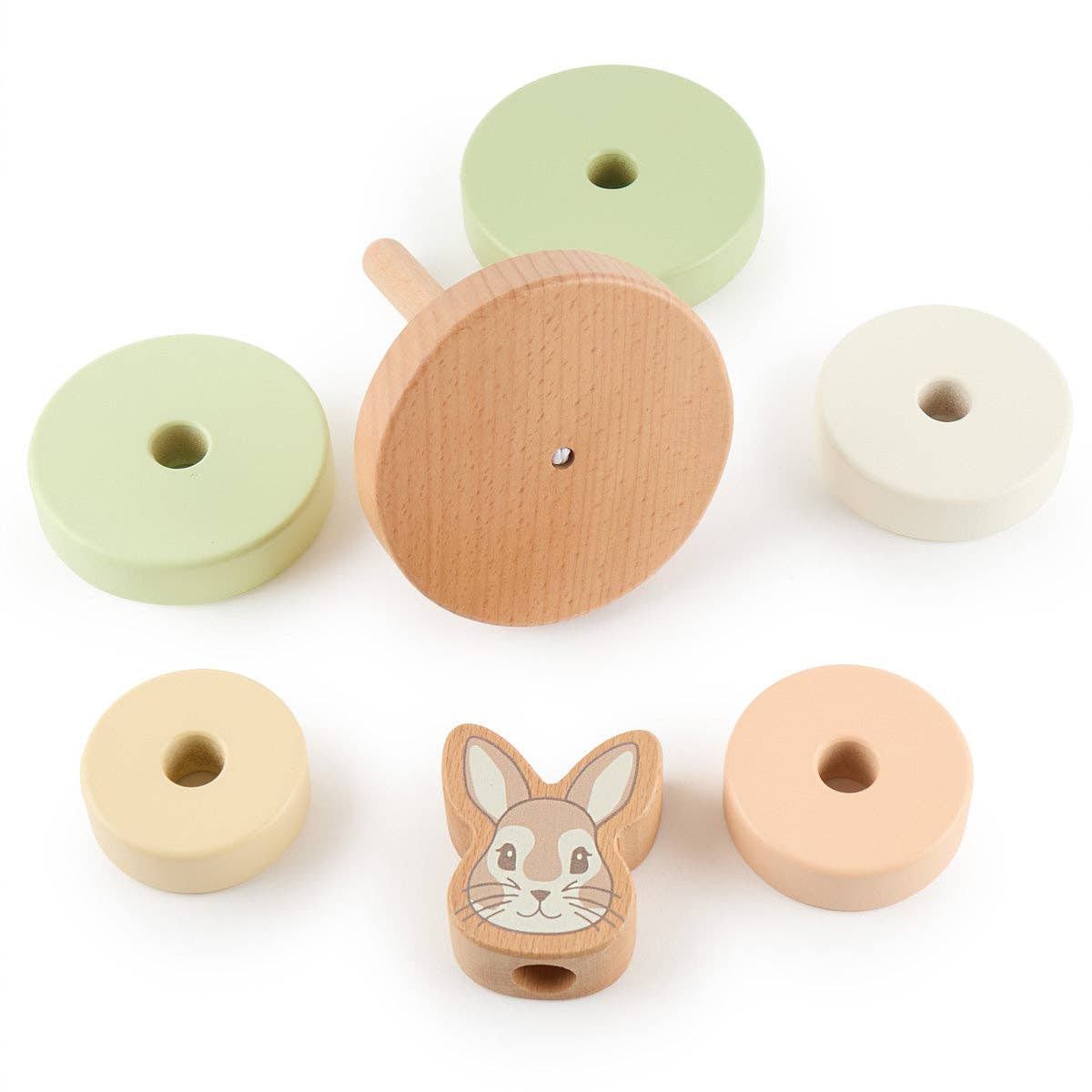 Bieco Spielwaren - Wholesale Wood Toy - Kids - STACKING TOWER RABBIT FINE FSC®4