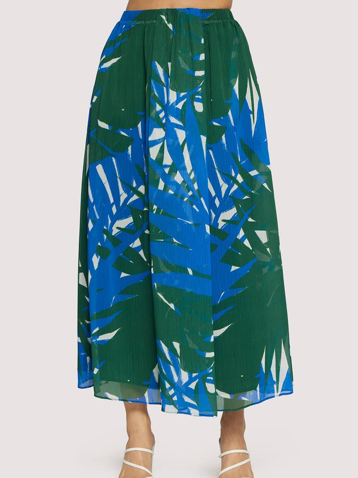 Palazzo Palm Maxirock - Sommer Tropische Chiffon für den Großhandel von Lost + Wander