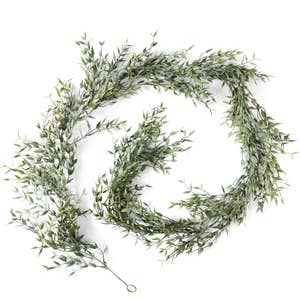 Sullivans 6' Frosted Fern & Cone Artificial Garland 72L Green