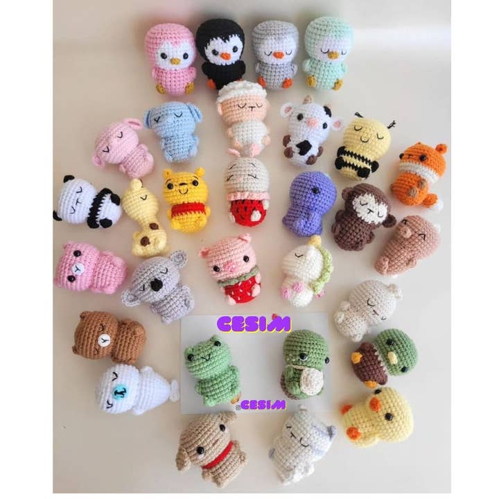 despinacrafting - Wholesale Stuffed/Plush Toy - Kids & Baby - Crochet Amigurumi Animals Finger Size