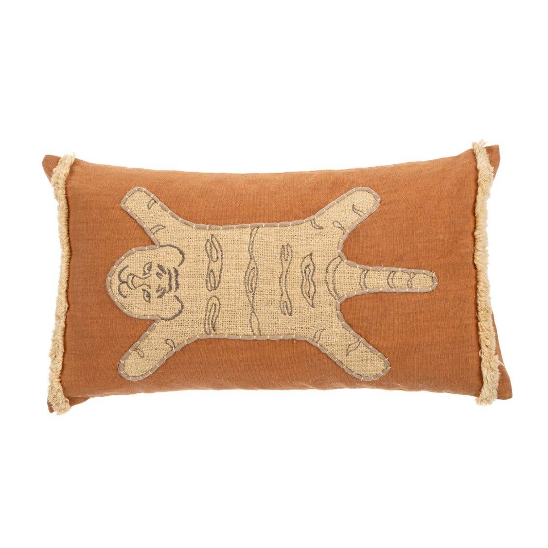 Indaba Trading - Wholesale Throw/Decorative Pillow - 21x12 Tiger Tuft Pillow0