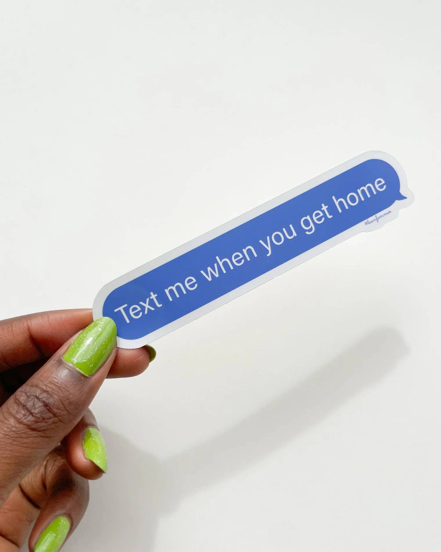 Text Me When You Get Home Sticker for wholesale by Bon Femmes