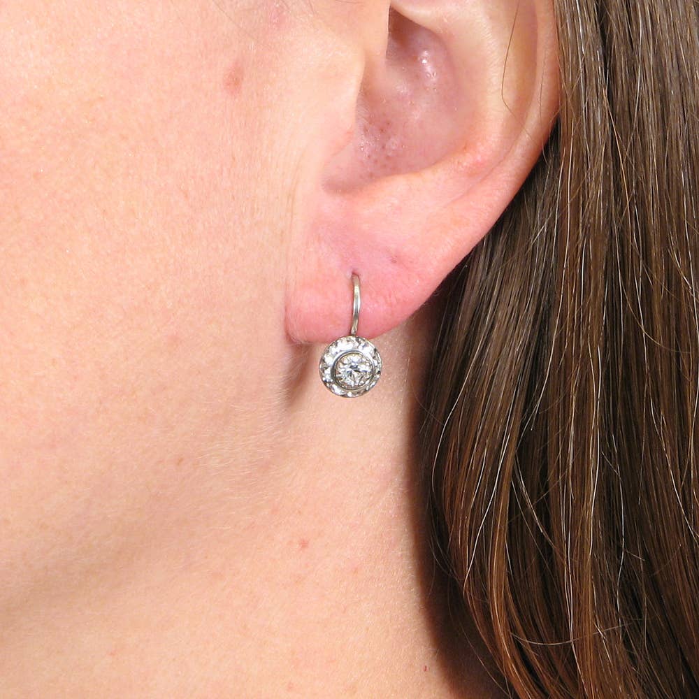 Baked Beads - Wholesale Stud/Post Earrings - Crystal Disc Earring4