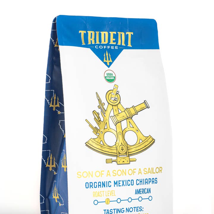 Organic Light Roast Whole Bean Coffee for wholesale by Trident Coffee Roasters